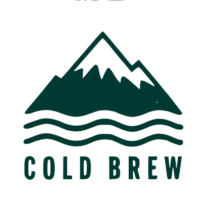 Cold Brew Mountain Logo #003932