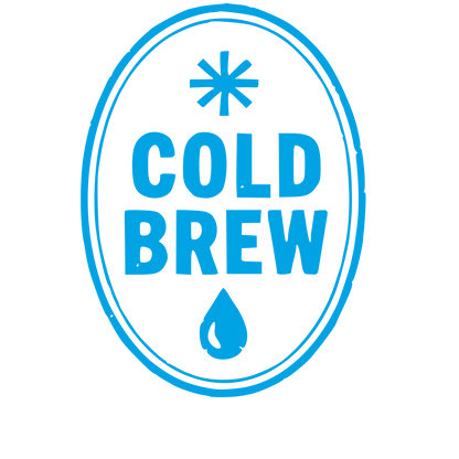 Cold Brew Coffee Drop Logo #00a3e4