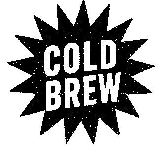 Cold Brew Burst Badge Logo