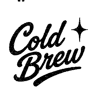 Cold Brew Script Lettering Logo