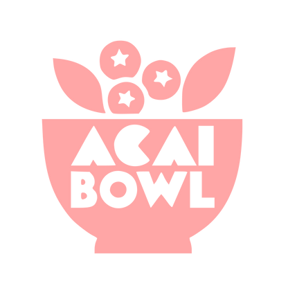 Acai Bowl Food Logo #ffa6a6