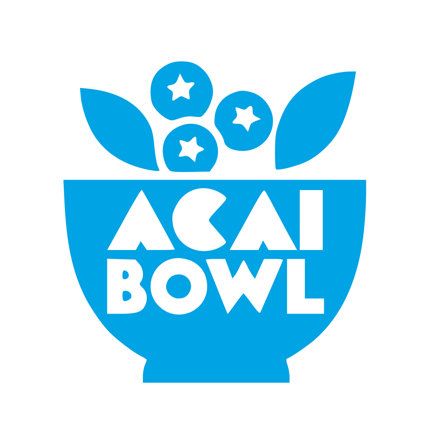 Acai Bowl Food Logo #00a3e4