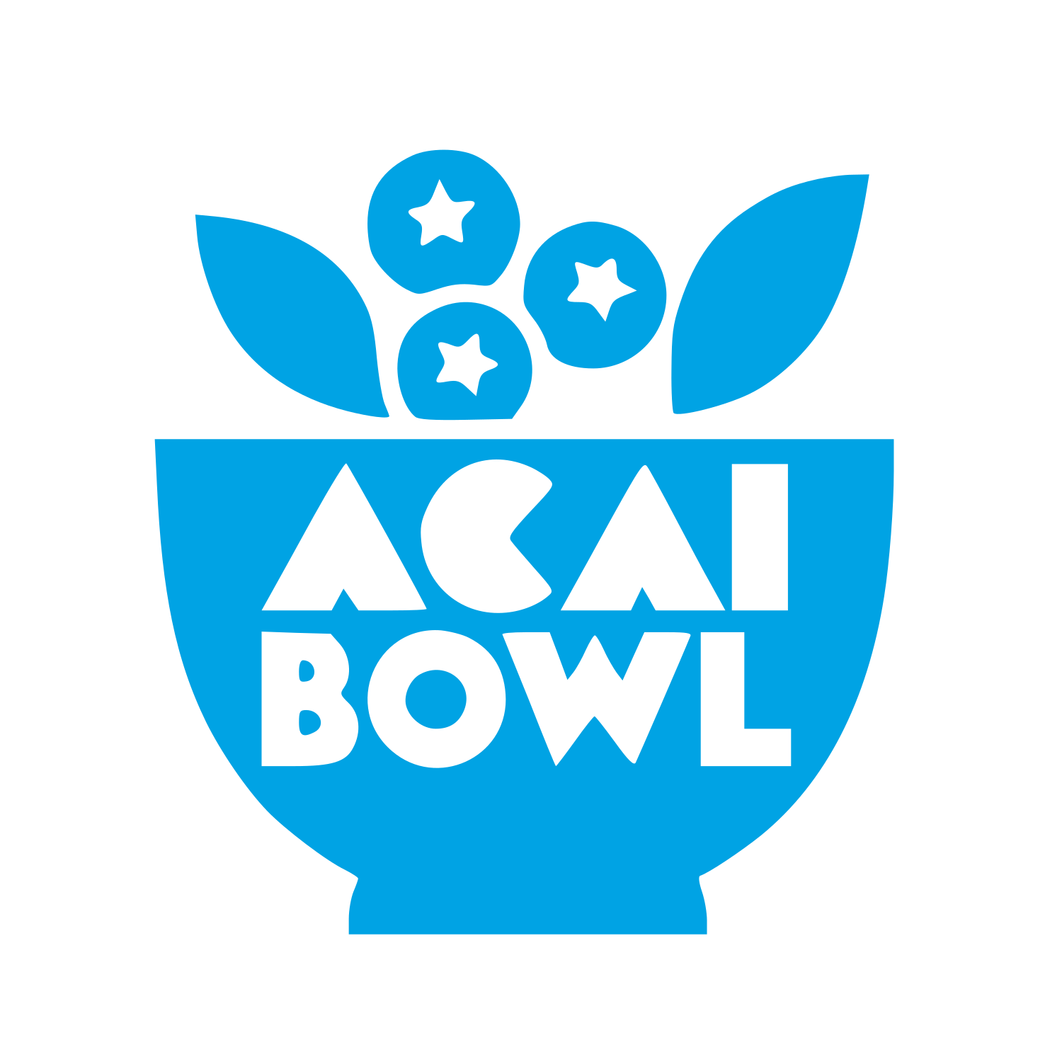 Acai Bowl Food Logo #00a3e4