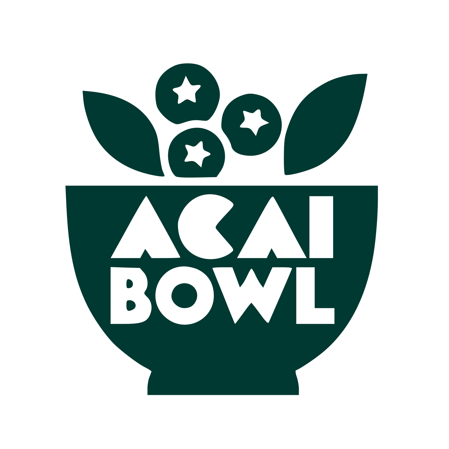 Acai Bowl Food Logo #003932