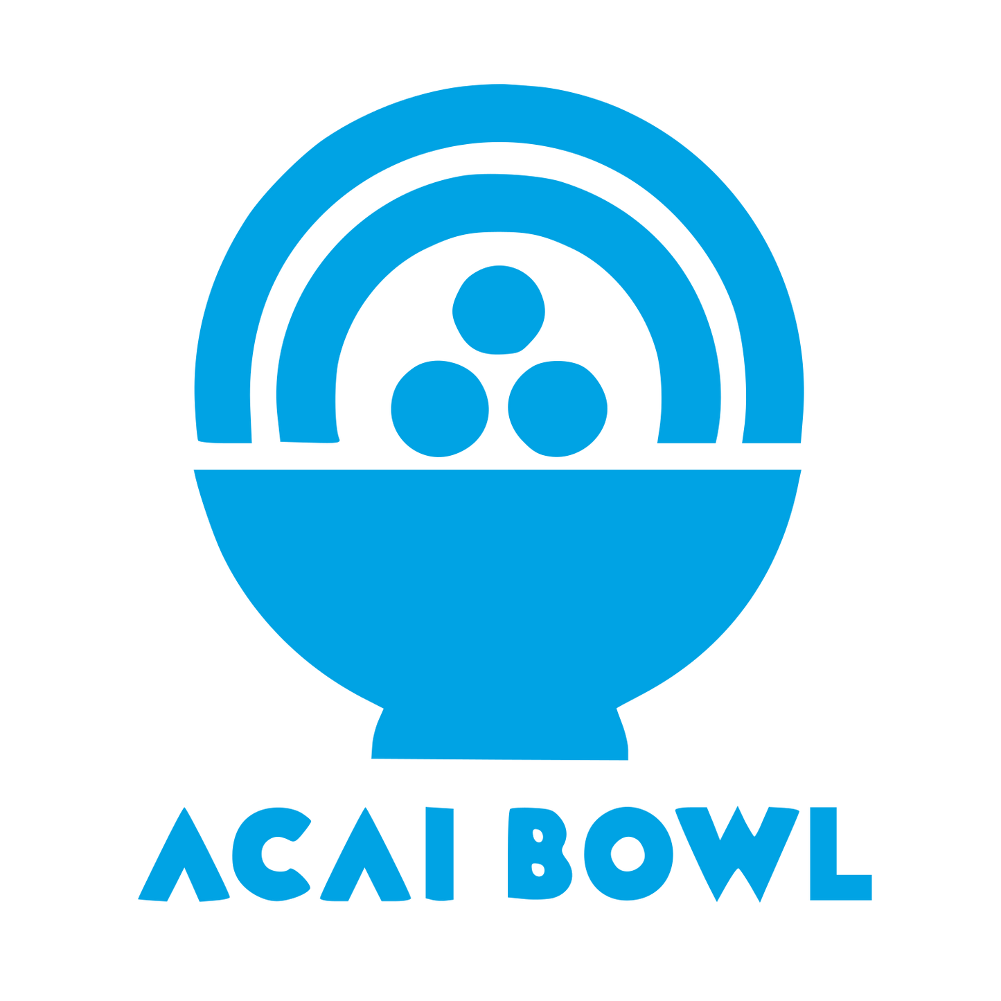 Acai Bowl Logo #00a3e4