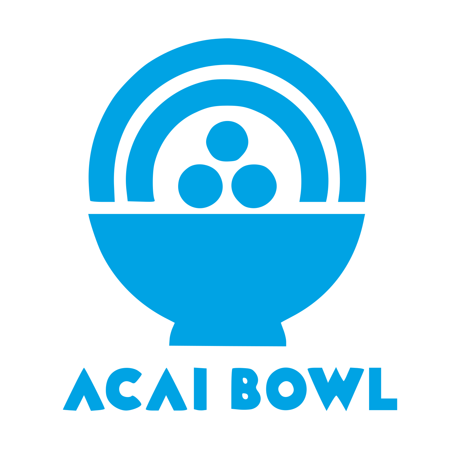 Acai Bowl Logo #00a3e4