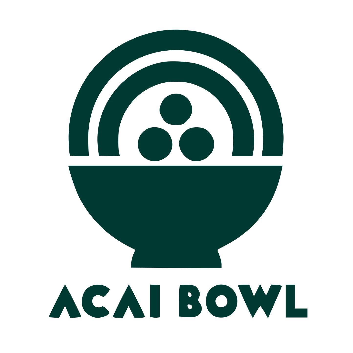 Acai Bowl Logo #003932