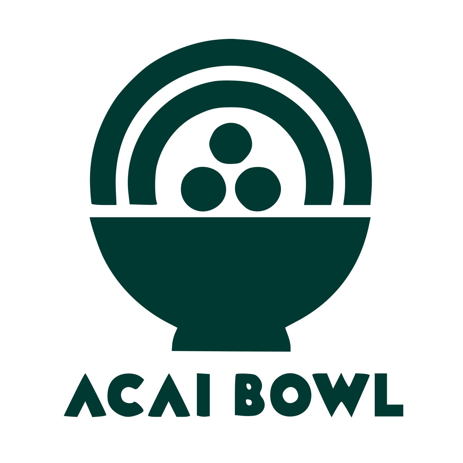 Acai Bowl Logo #003932
