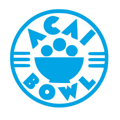 Acai Bowl Circle Badge Logo #00a3e4
