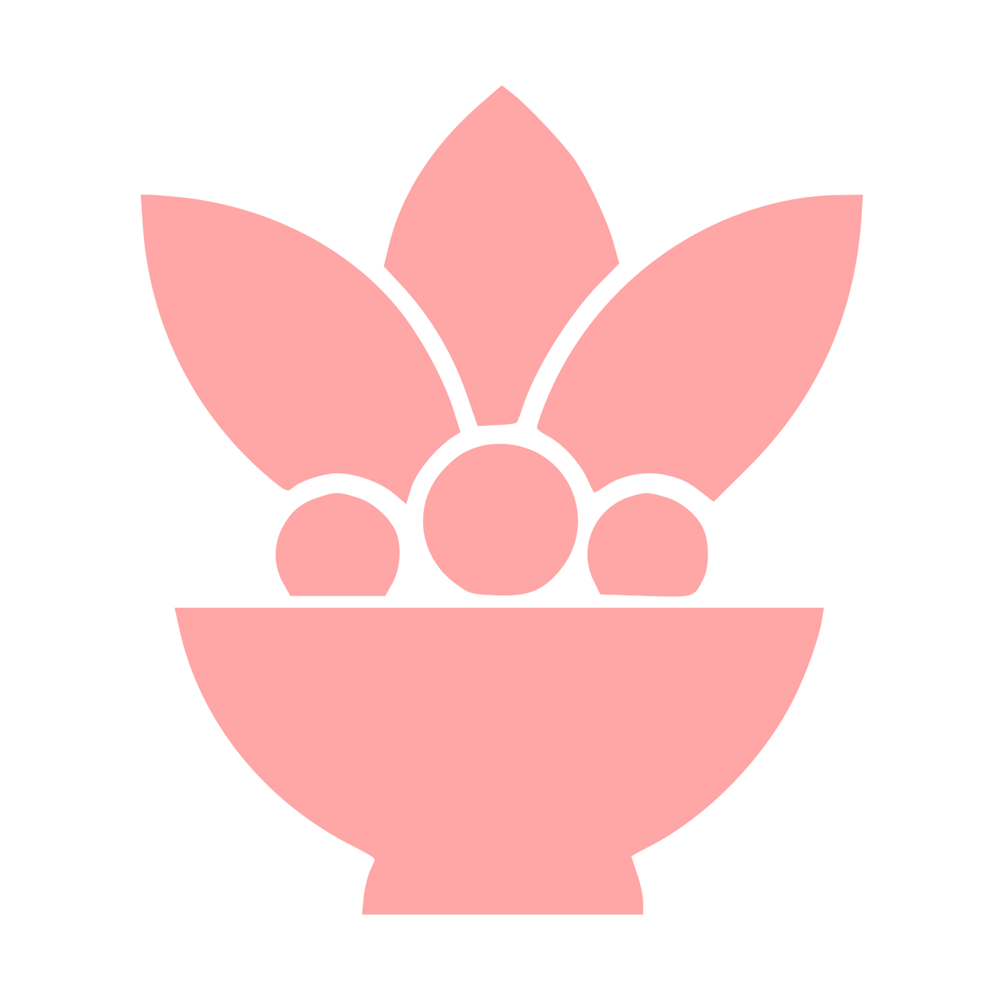 Acai Bowl Fruit Logo #ffa6a6