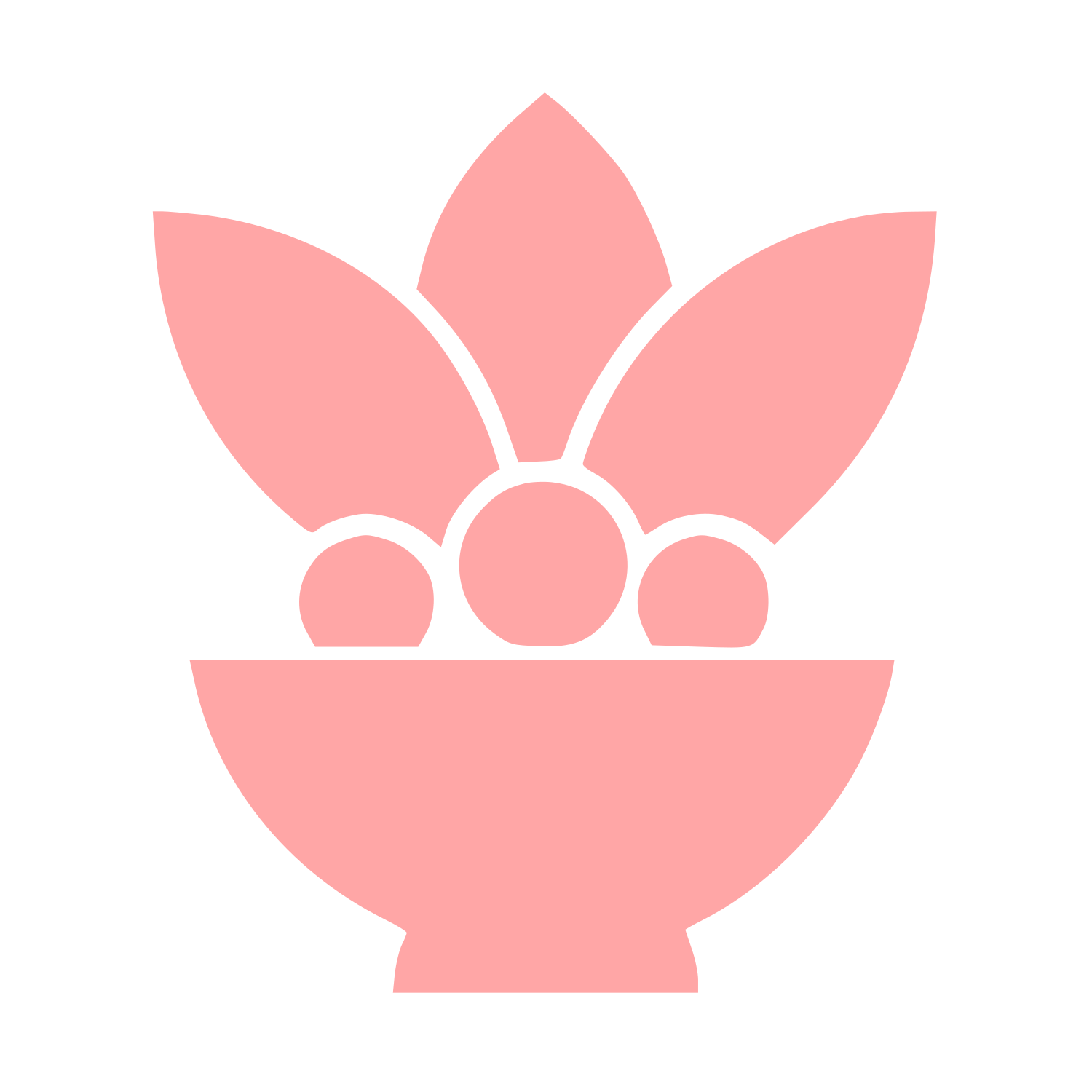 Acai Bowl Fruit Logo #ffa6a6