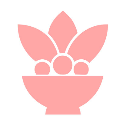 Acai Bowl Fruit Logo #ffa6a6