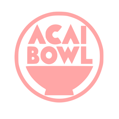 Acai Bowl Circle Logo #ffa6a6