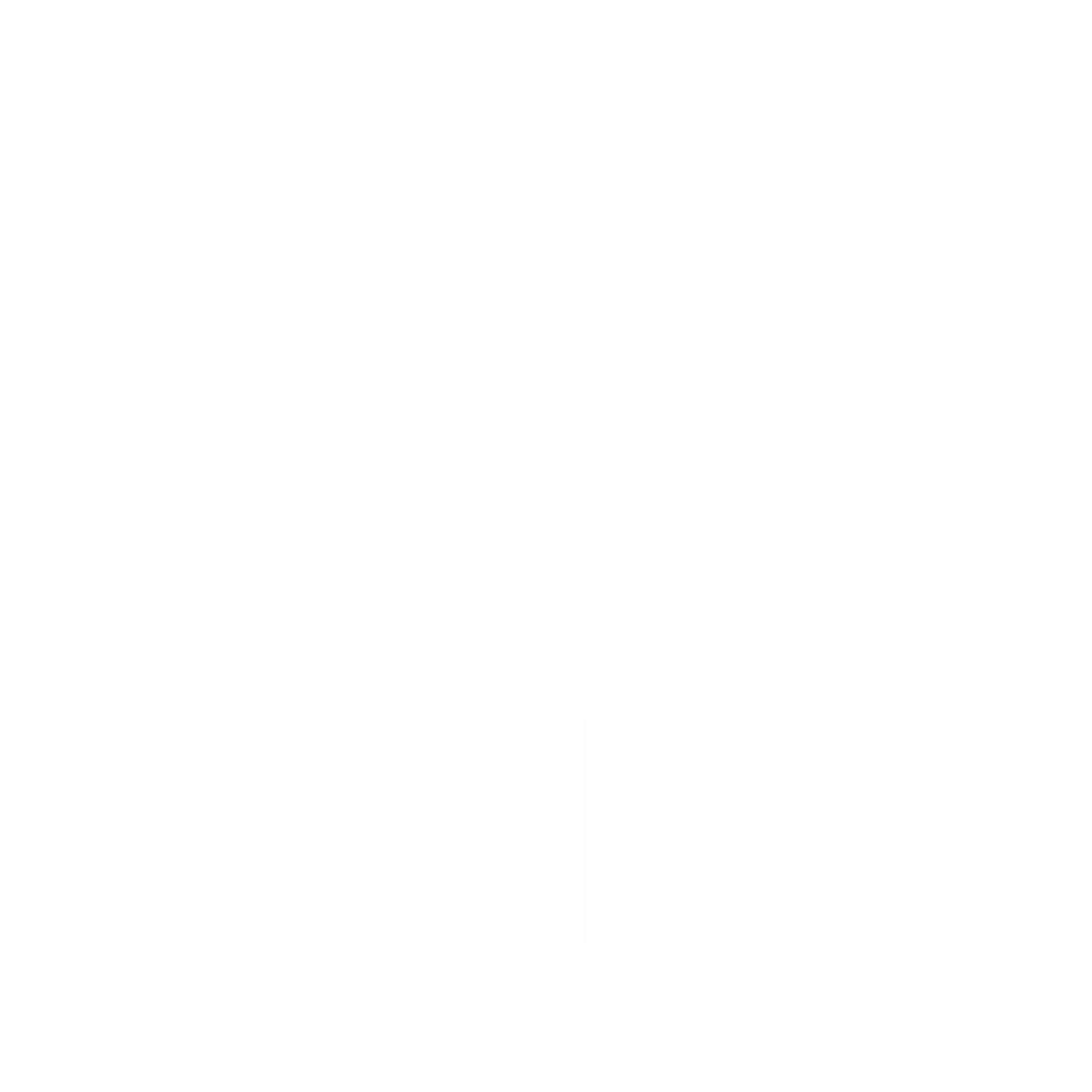 Acai Bowl Leaves Logo #ffffff