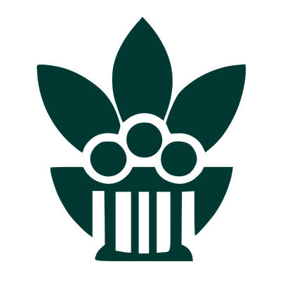Acai Bowl Leaves Logo #003932
