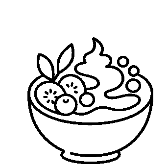 Smoothie Bowl Monoline Logo