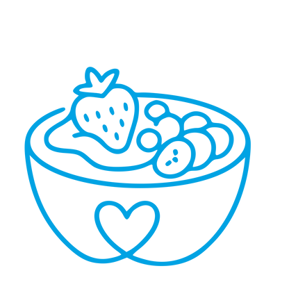 Monoline Smoothie Bowl Logo #00a3e4