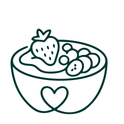 Monoline Smoothie Bowl Logo #003932