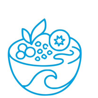 Monoline Smoothie Bowl Logo #00a3e4