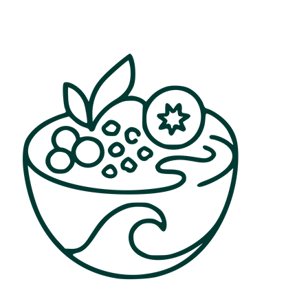Monoline Smoothie Bowl Logo #003932