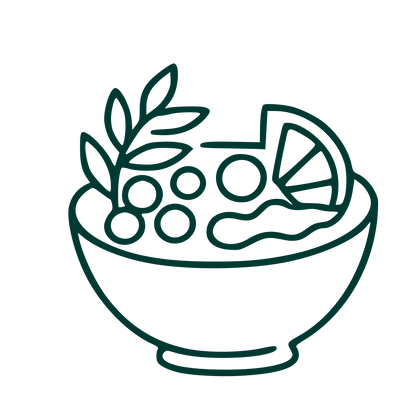Monoline Smoothie Bowl Logo #003932