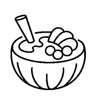 Smoothie Bowl Monoline Logo