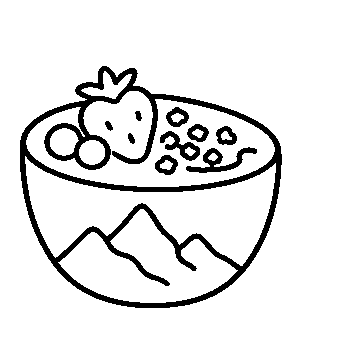 Smoothie Bowl Mountain Logo