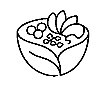 Smoothie Bowl Monoline Logo