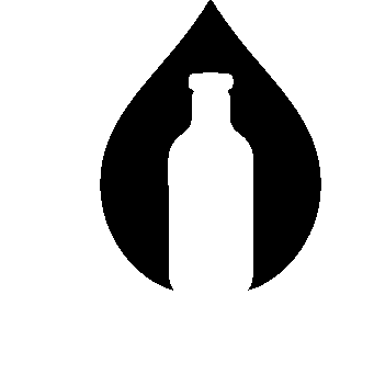 Bottle in Drop Logo