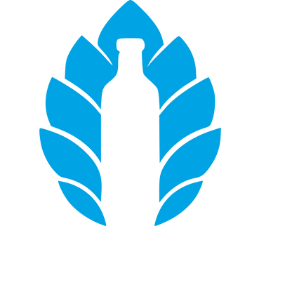 Kombucha Bottle Leaf Logo #00a3e4