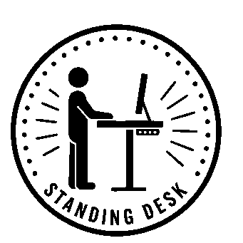 Standing Desk Badge Logo