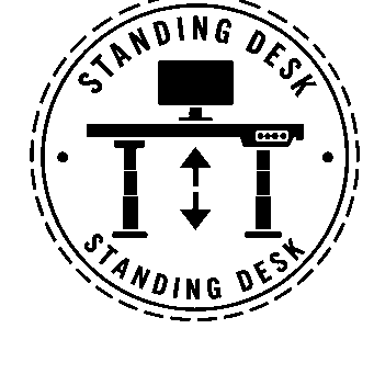 Standing Desk Stamp Badge Logo