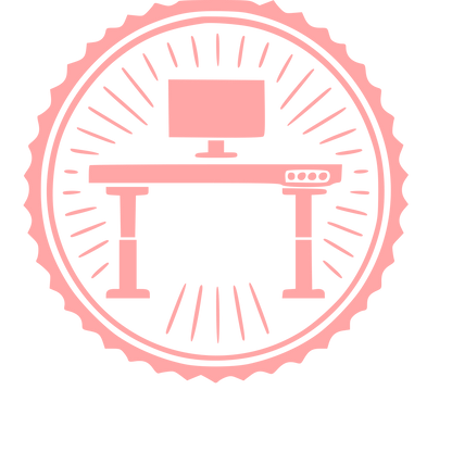 Standing Desk Badge Logo #ffa6a6