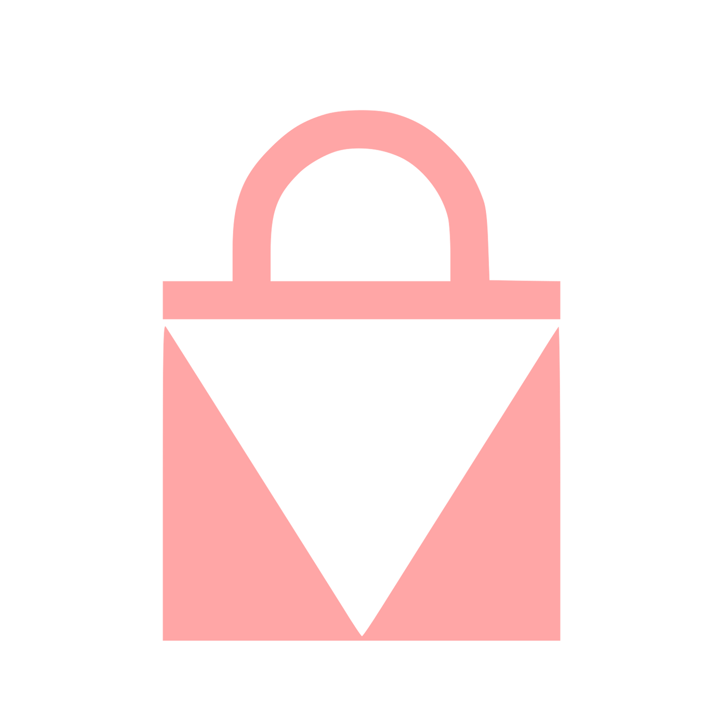 Bauhaus Tote Bag Logo #ffa6a6