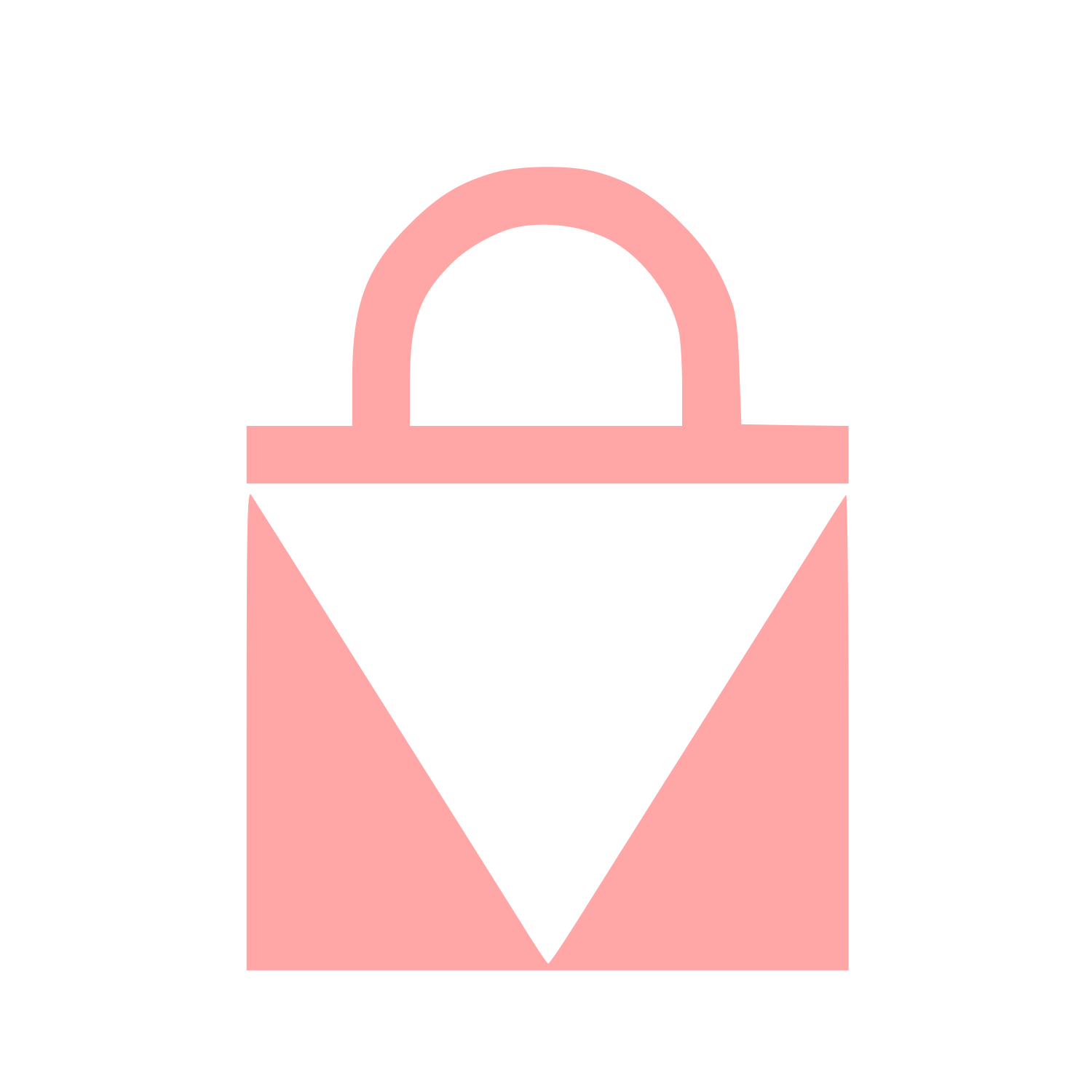 Bauhaus Tote Bag Logo #ffa6a6
