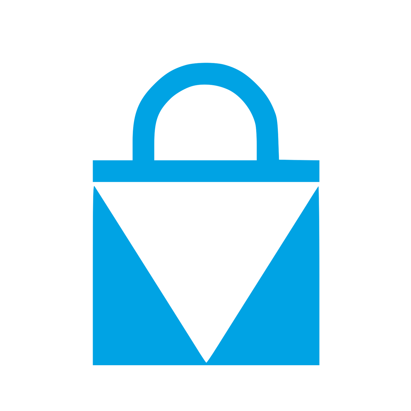 Bauhaus Tote Bag Logo #00a3e4