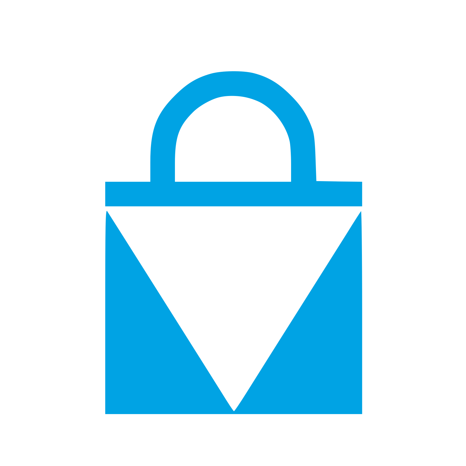 Bauhaus Tote Bag Logo #00a3e4