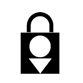 Bauhaus Padlock Tote Logo