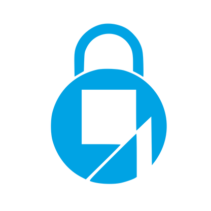 Bauhaus Padlock Logo #00a3e4