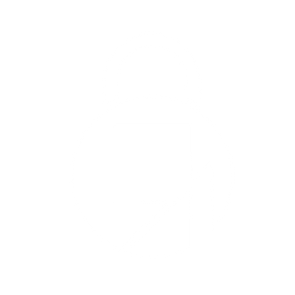 Bauhaus Padlock Logo #ffffff