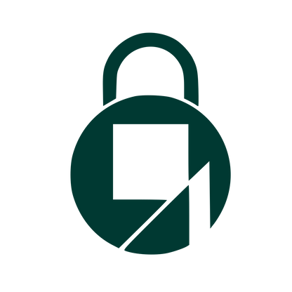 Bauhaus Padlock Logo #003932