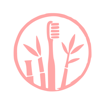 Bamboo Toothbrush Circle Logo #ffa6a6