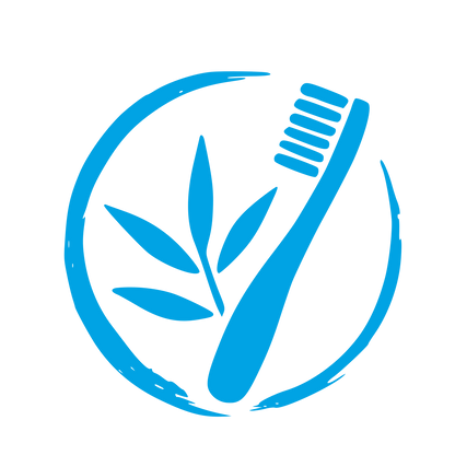 Bamboo Toothbrush Leaf Logo #00a3e4