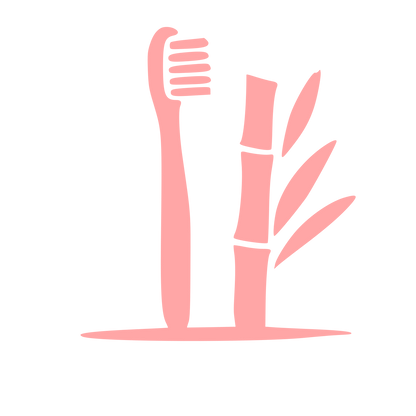 Bamboo Toothbrush Nature Logo #ffa6a6