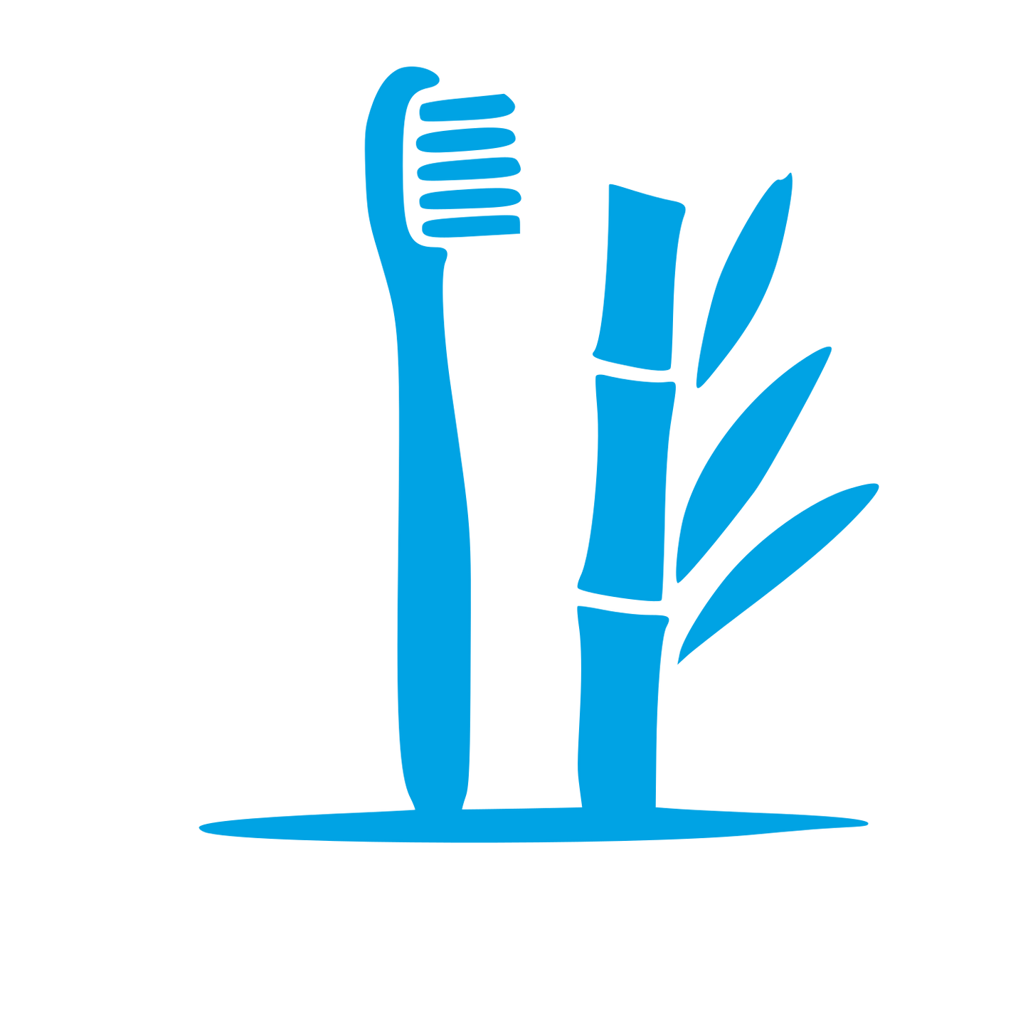 Bamboo Toothbrush Nature Logo #00a3e4