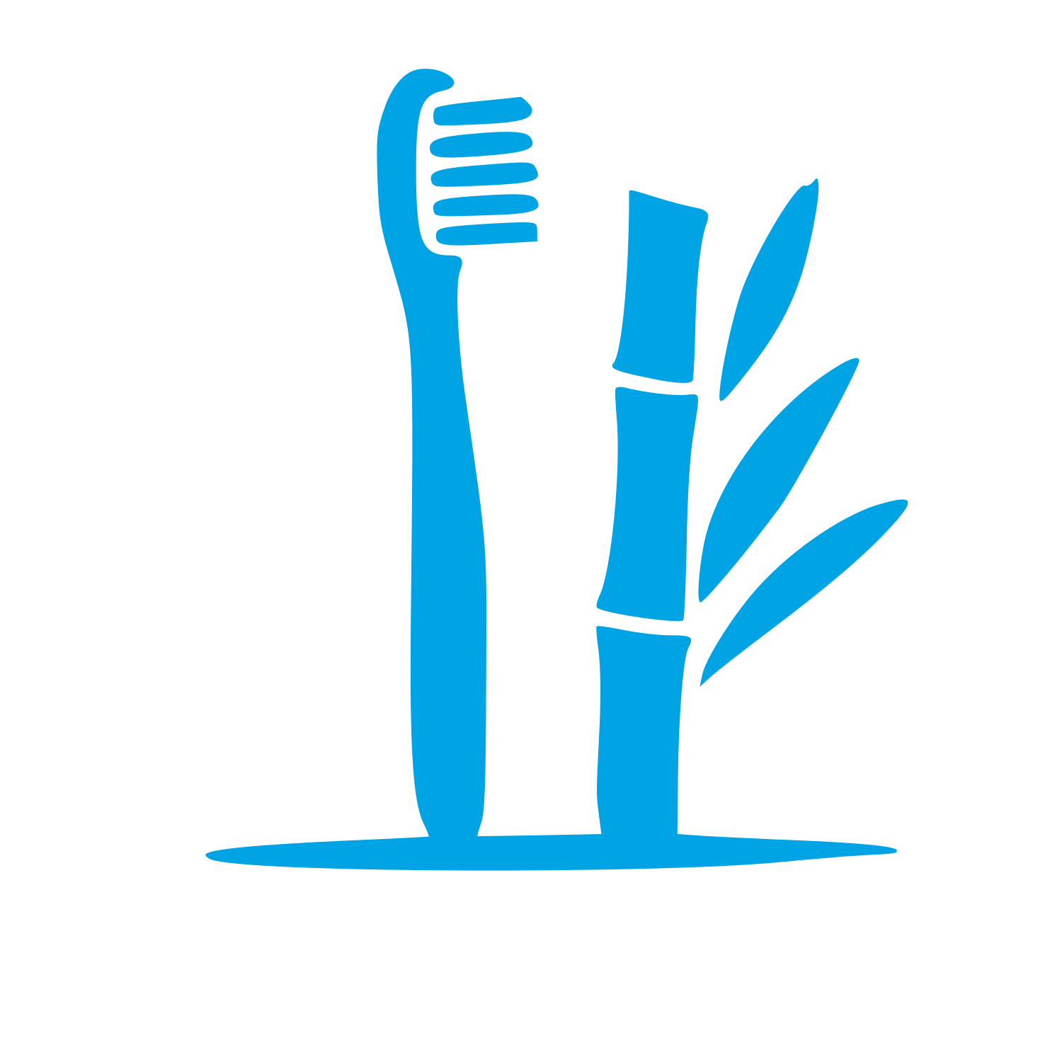 Bamboo Toothbrush Nature Logo #00a3e4