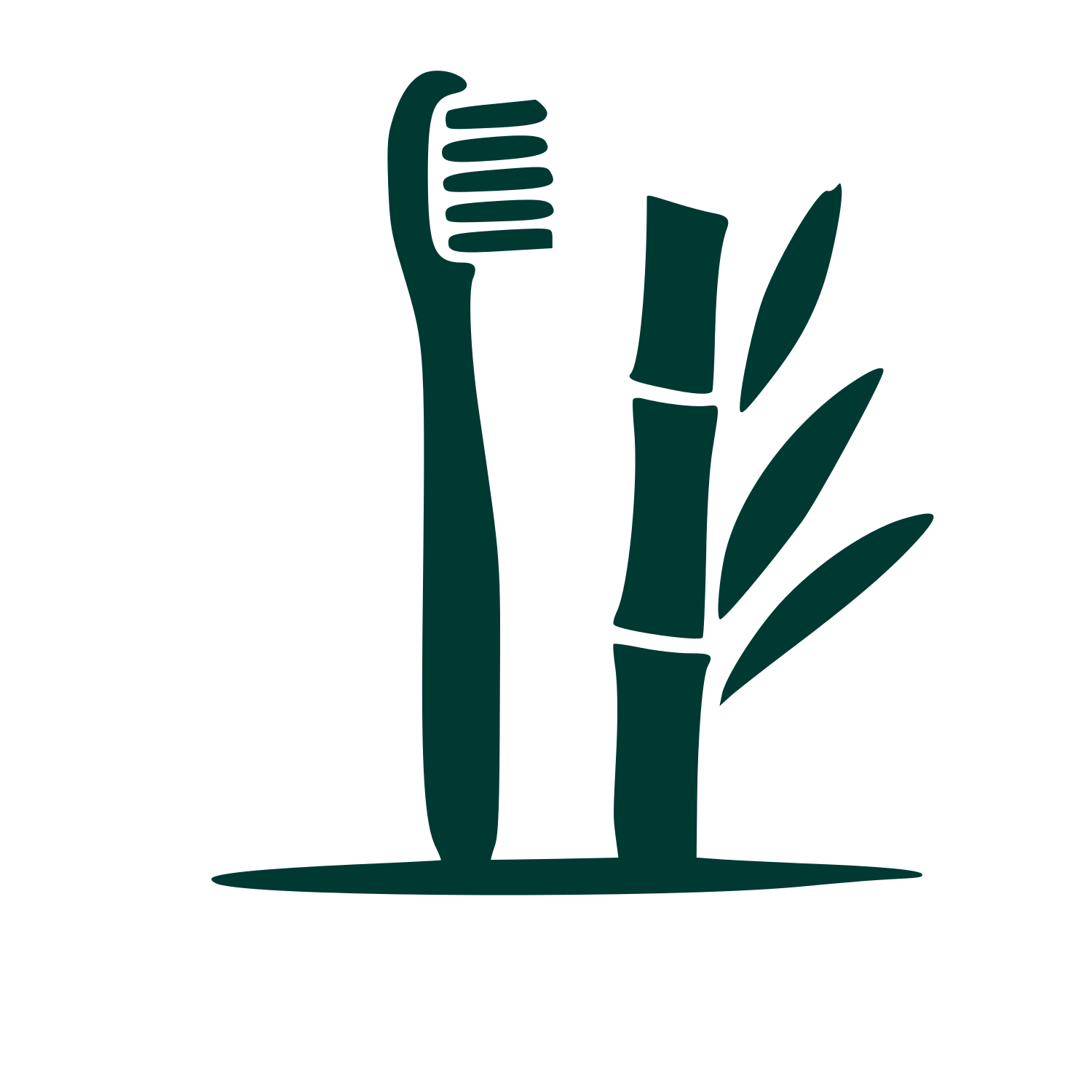 Bamboo Toothbrush Nature Logo #003932