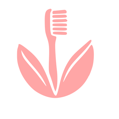 Bamboo Toothbrush Leaf Logo #ffa6a6