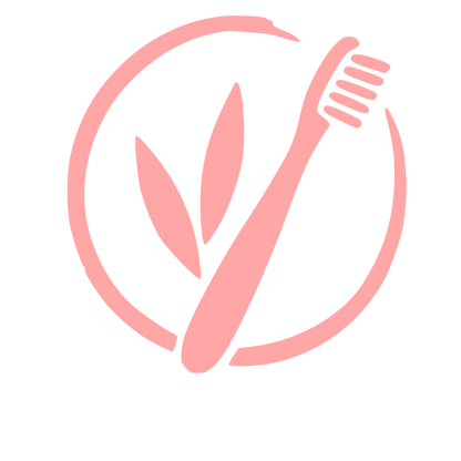 Bamboo Toothbrush Leaf Logo #ffa6a6
