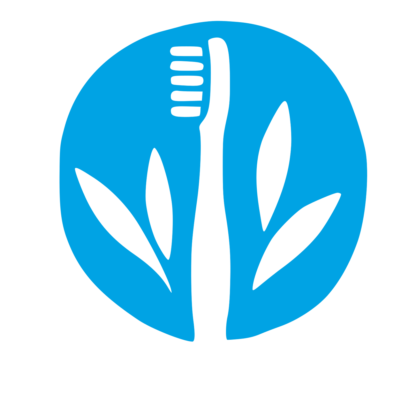 Bamboo Toothbrush Nature Logo #00a3e4